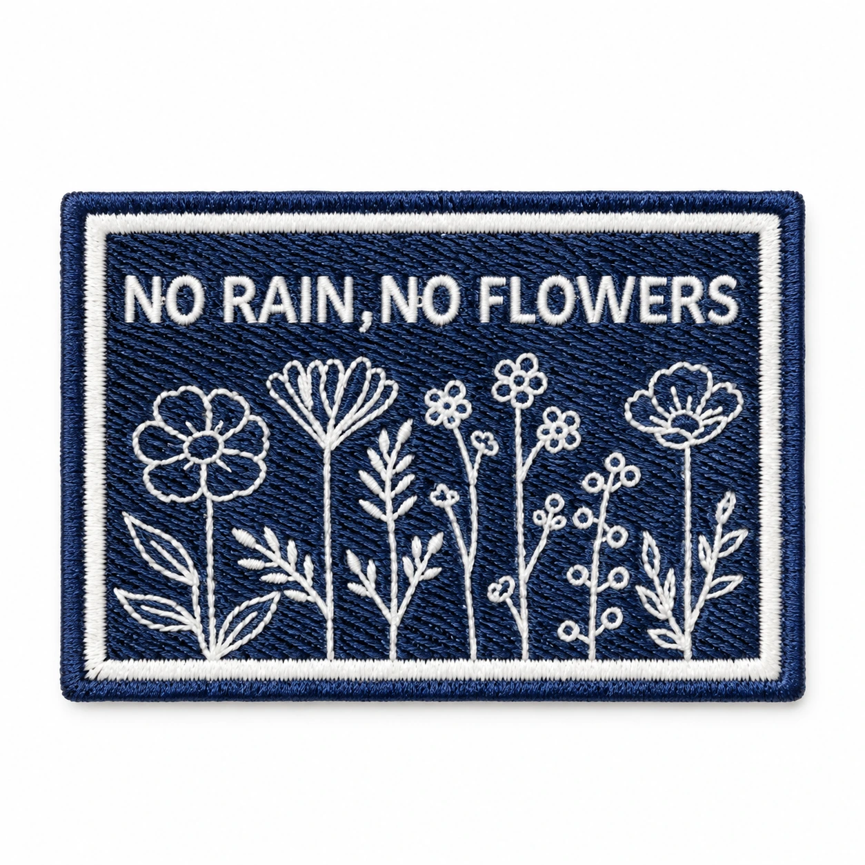 Iron-On Embroidered Patch - Design 002 from the ZHONGYI Iron-On Patches collection