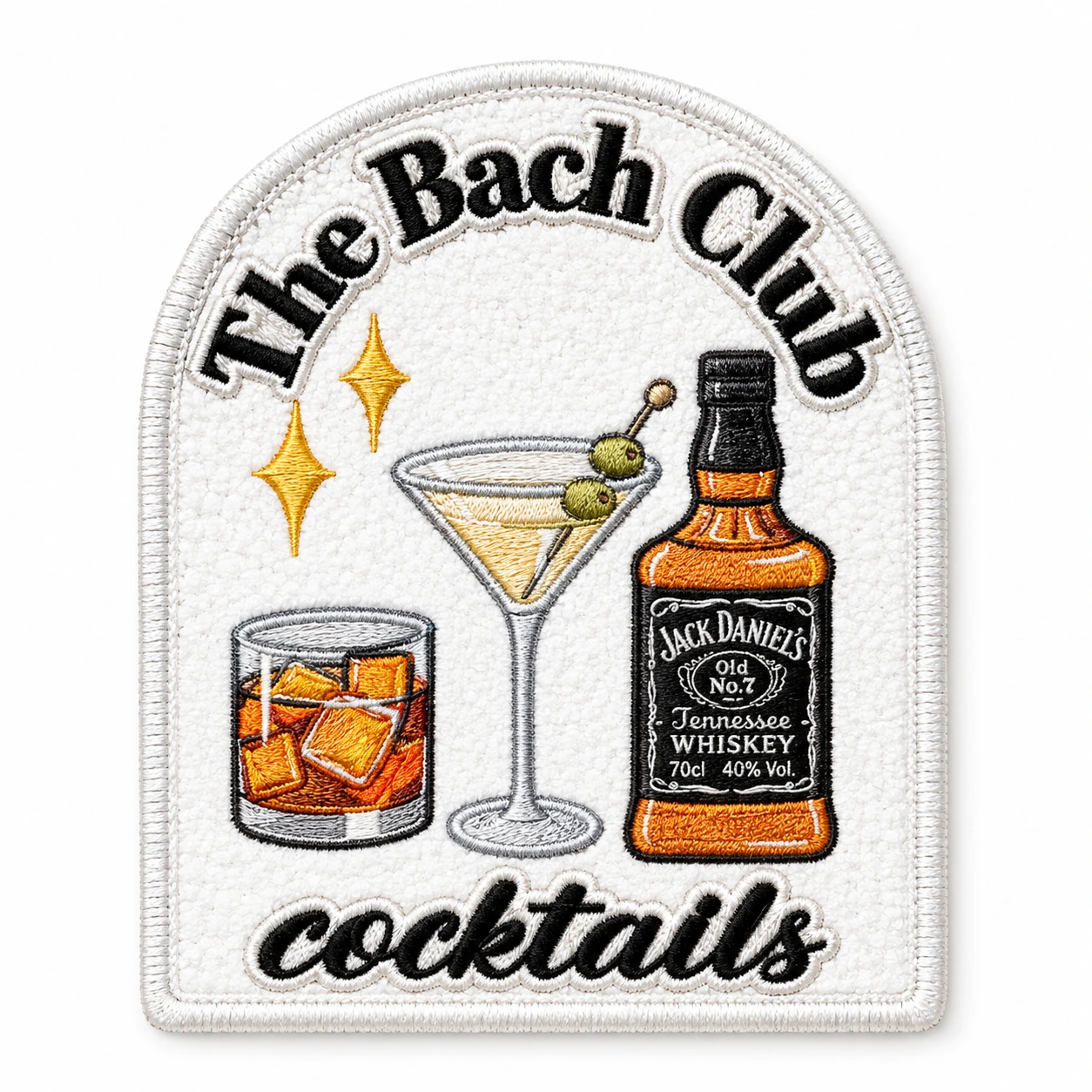 Iron-On Embroidered Patch - Design 005 from the ZHONGYI Iron-On Patches collection