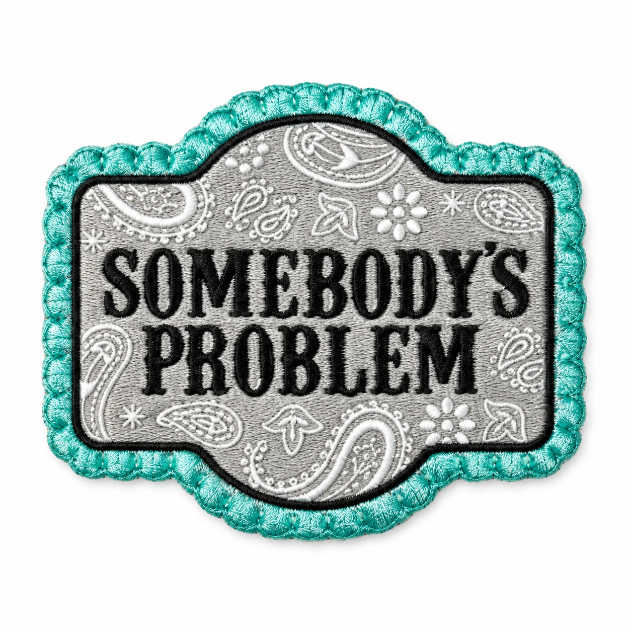 Iron-On Embroidered Patch - Design 031 from the ZHONGYI Iron-On Patches collection