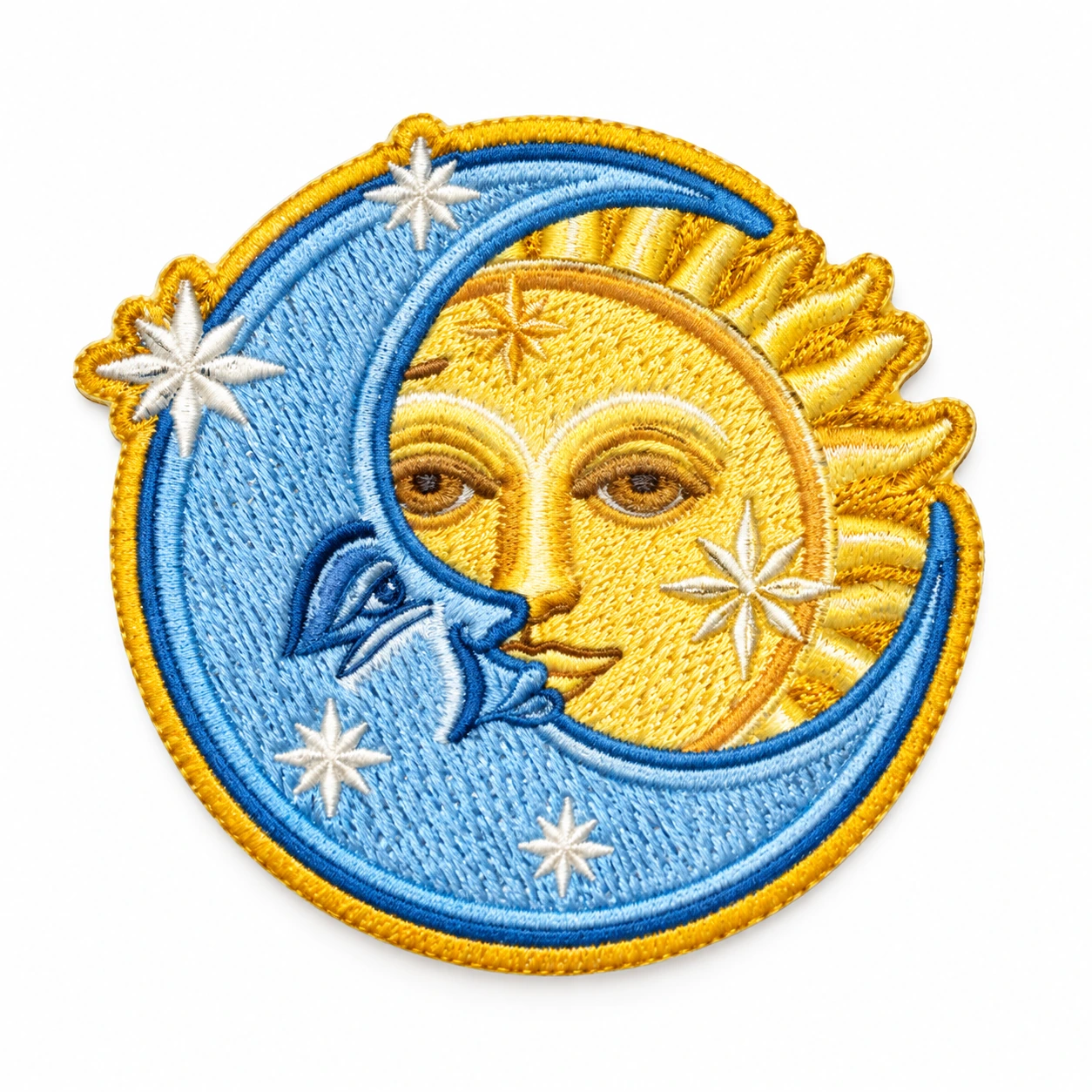 Iron-On Embroidered Patch - Design 040 from the ZHONGYI Iron-On Patches collection