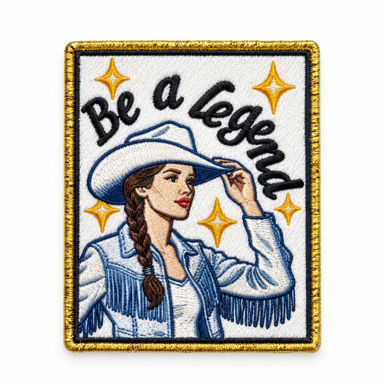 Iron-On Embroidered Patch - Design 043 from the ZHONGYI Iron-On Patches collection