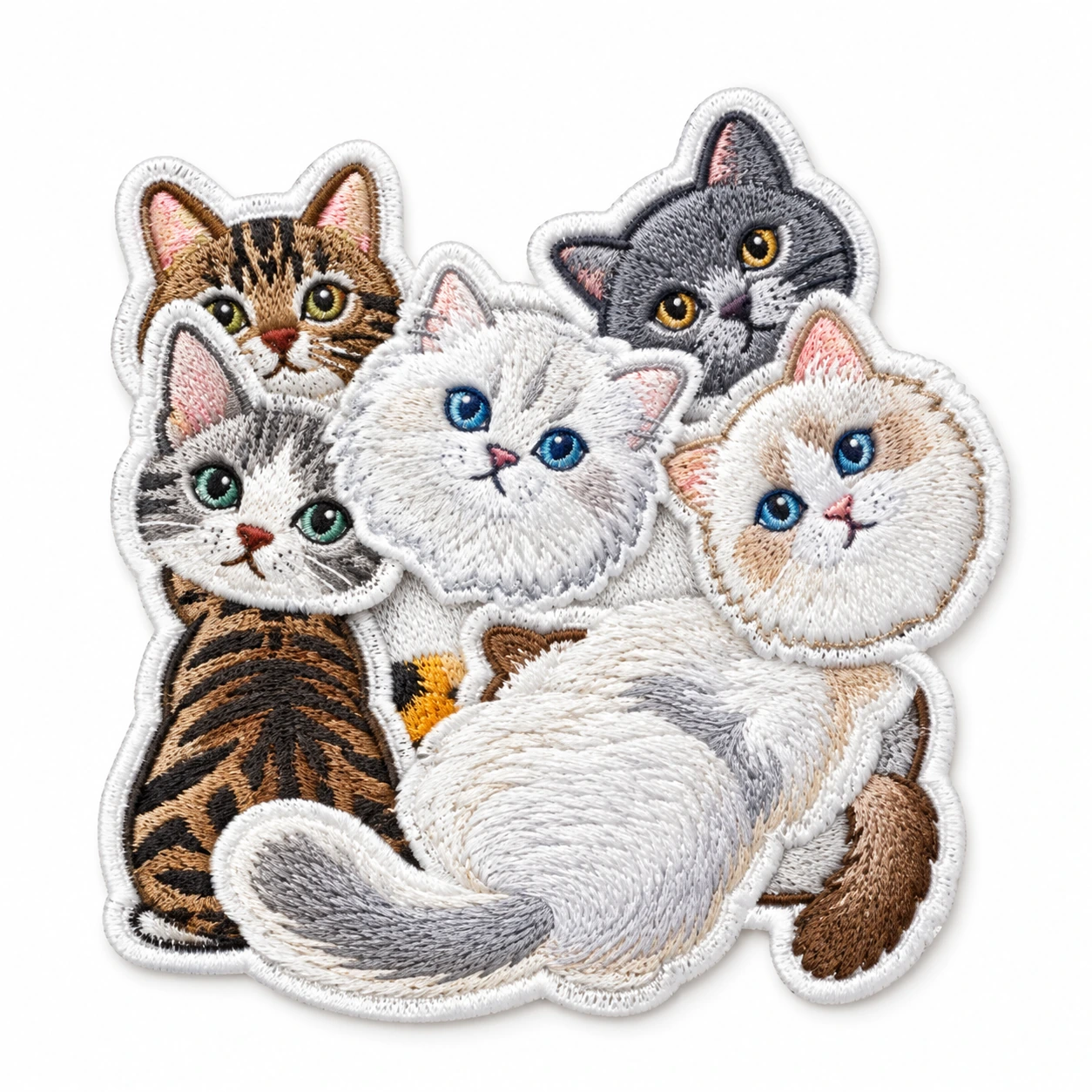 Iron-On Embroidered Patch - Design 060 from the ZHONGYI Iron-On Patches collection