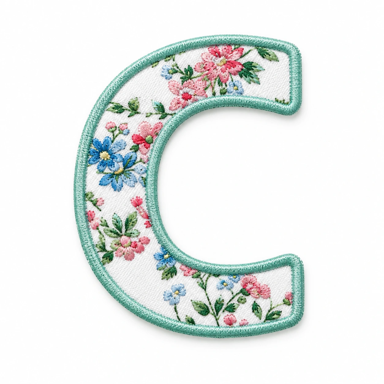 Iron-On Embroidered Patch - Design 073 from the ZHONGYI Iron-On Patches collection