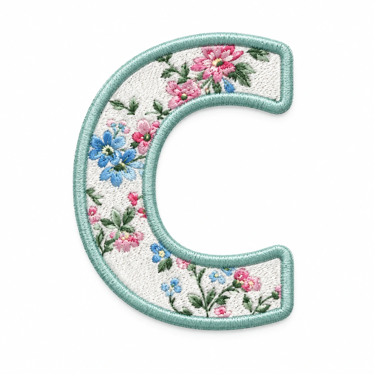 Iron-On Embroidered Patch - Design 076 from the ZHONGYI Iron-On Patches collection