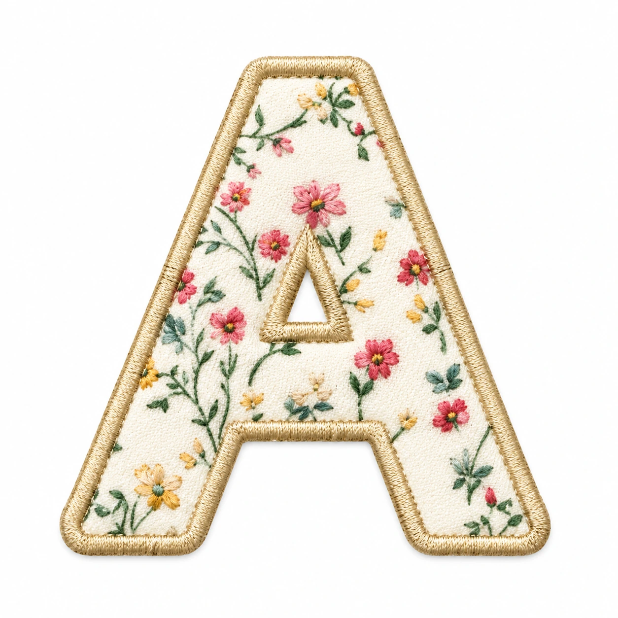 Iron-On Embroidered Patch - Design 077 from the ZHONGYI Iron-On Patches collection