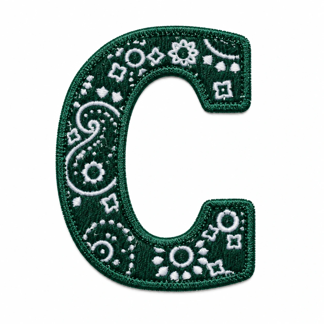 Iron-On Embroidered Patch - Design 090 from the ZHONGYI Iron-On Patches collection