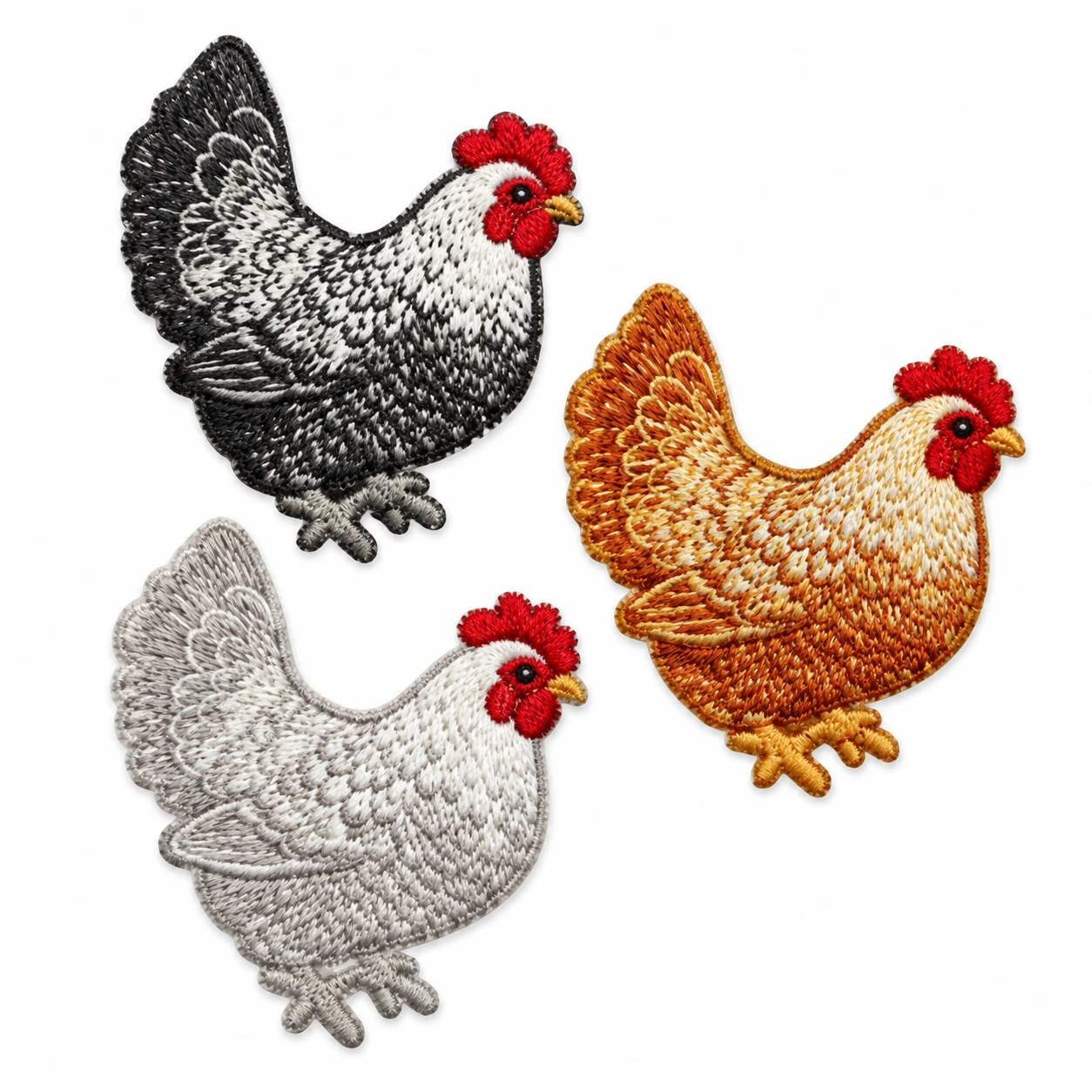Iron-On Embroidered Patch - Design 091 from the ZHONGYI Iron-On Patches collection
