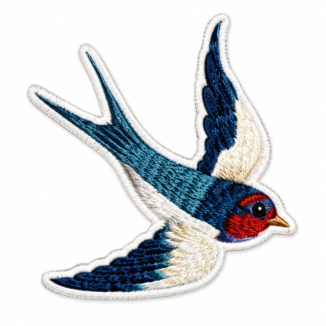 Iron-On Embroidered Patch - Design 092 from the ZHONGYI Iron-On Patches collection