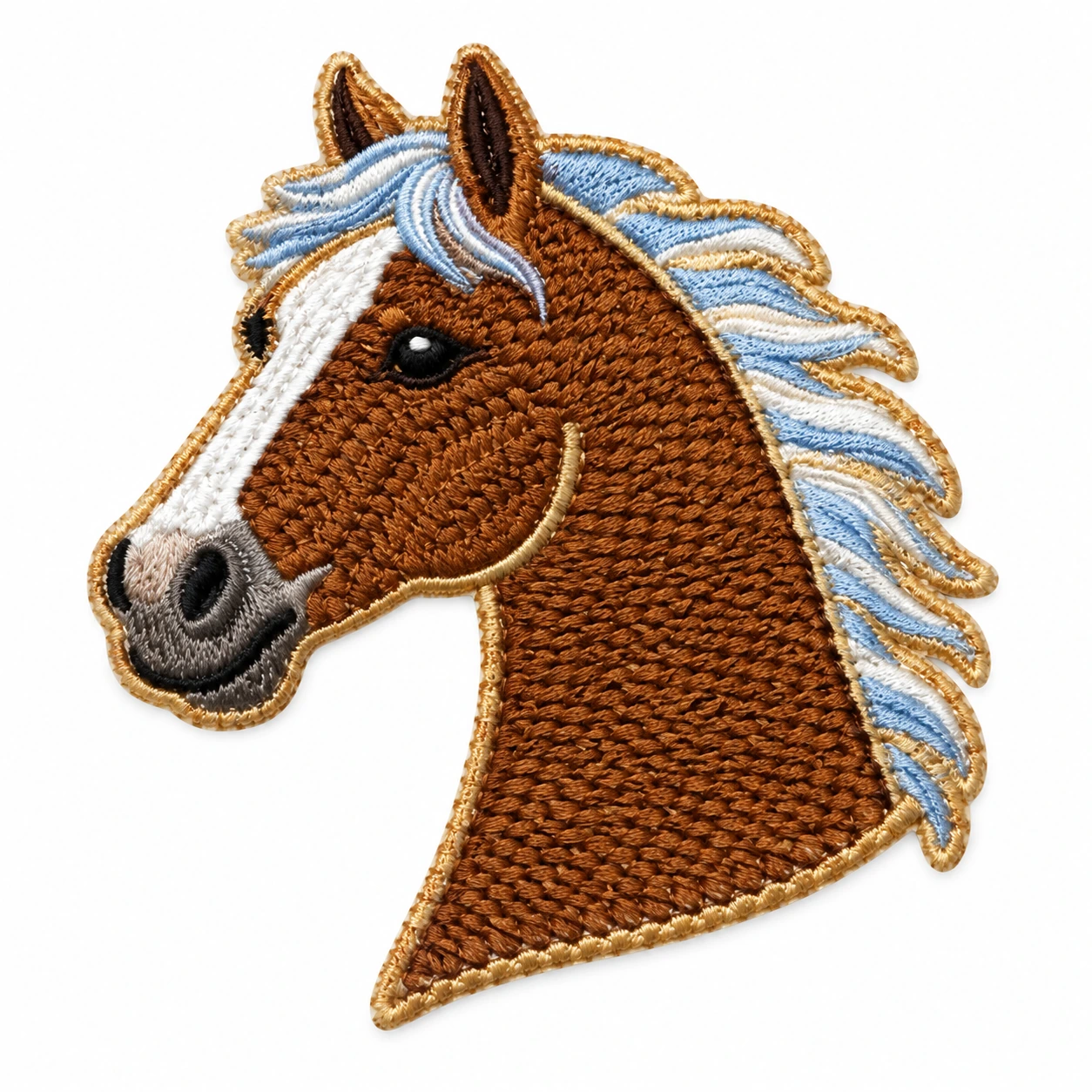 Iron-On Embroidered Patch - Design 093 from the ZHONGYI Iron-On Patches collection