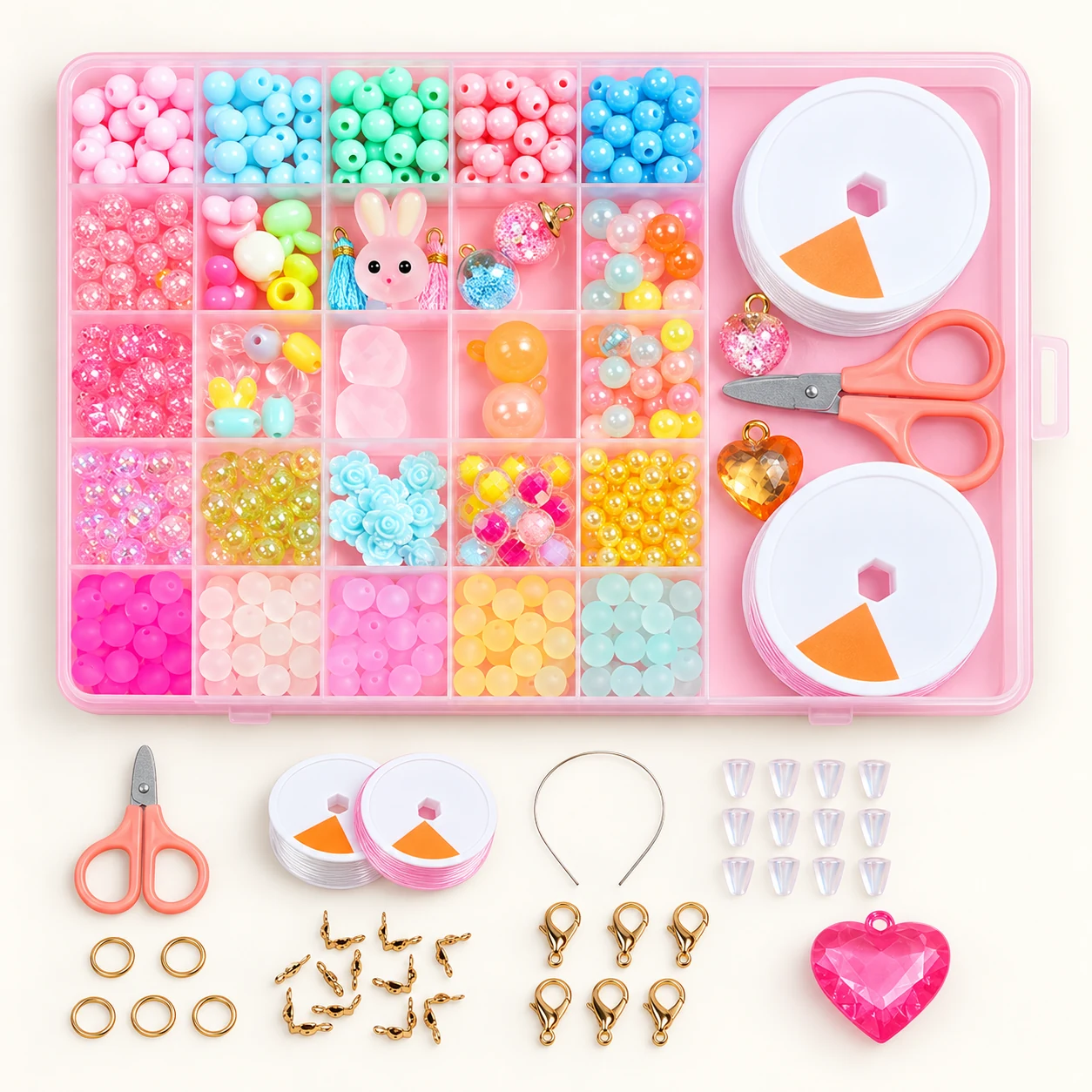 Assorted Bead Craft Kit - Design 26 from the ZHONGYI Kids Bead Kits collection