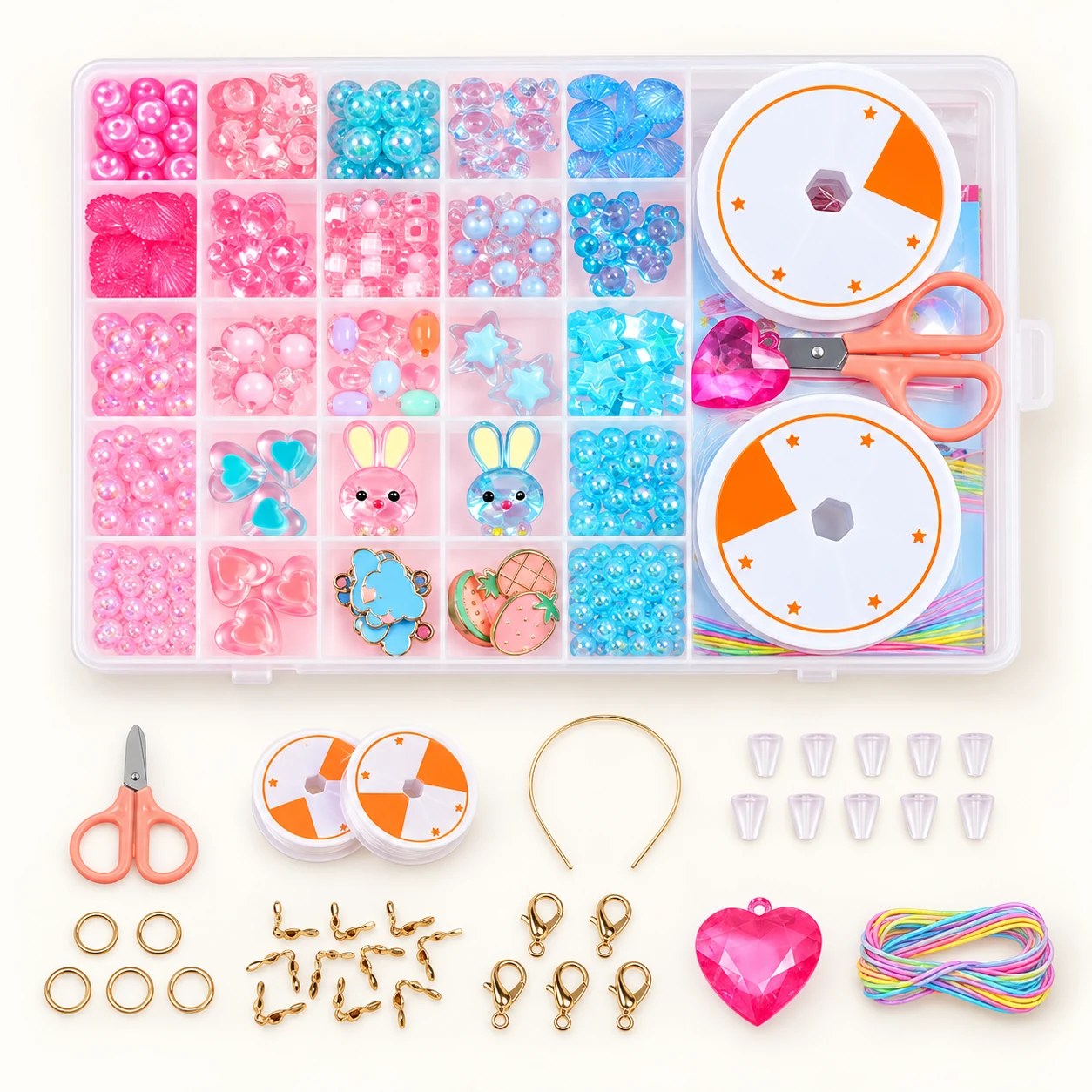 Assorted Bead Craft Kit - Design 27 from the ZHONGYI Kids Bead Kits collection