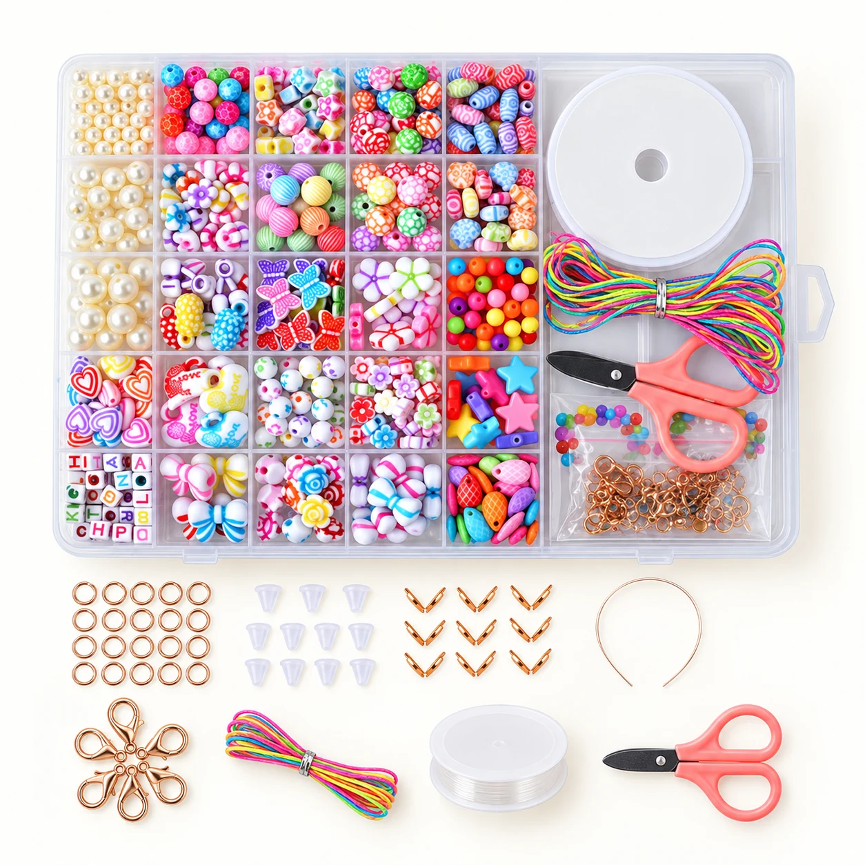 Assorted Bead Craft Kit - Design 28 from the ZHONGYI Kids Bead Kits collection