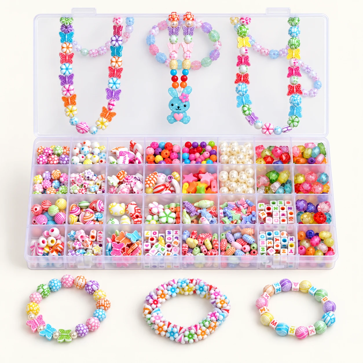 Assorted Bead Craft Kit - Design 38 from the ZHONGYI Kids Bead Kits collection
