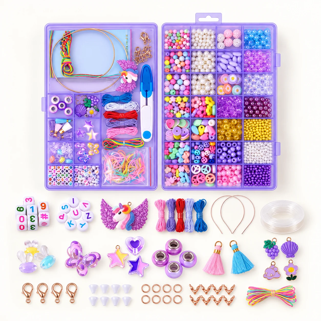 Assorted Bead Craft Kit - Design 41 from the ZHONGYI Kids Bead Kits collection