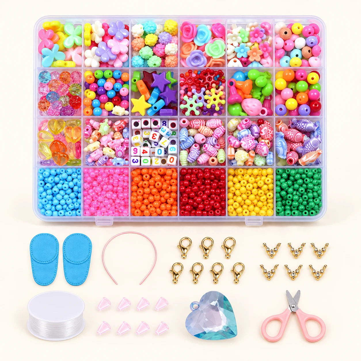 Assorted Bead Craft Kit - Design 42 from the ZHONGYI Kids Bead Kits collection