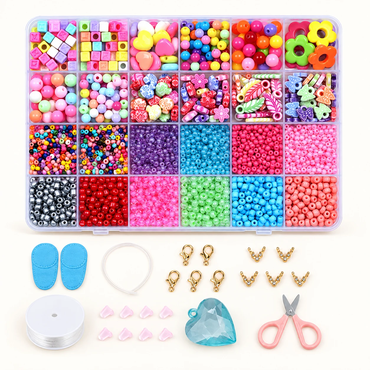 Assorted Bead Craft Kit - Design 43 from the ZHONGYI Kids Bead Kits collection