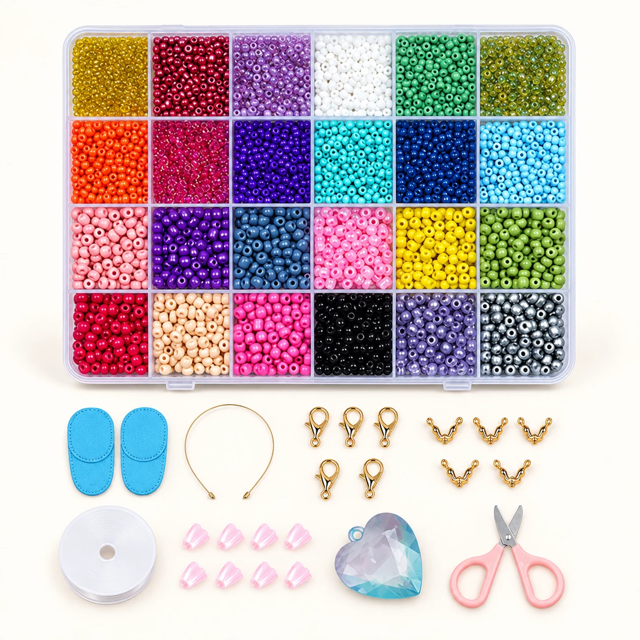 Assorted Bead Craft Kit - Design 44 from the ZHONGYI Kids Bead Kits collection
