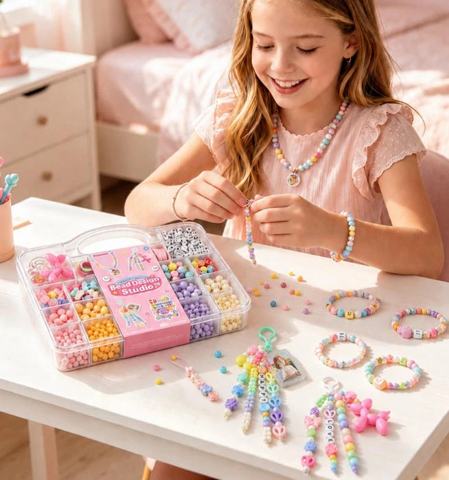 Bead Design Studio - Pastel Photo Charm from the ZHONGYI Kids Bead Kits collection