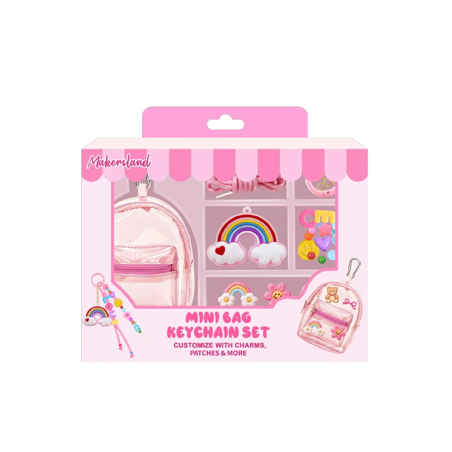 Rainbow Charm Mini Bag Keychain Set from the ZHONGYI Mini Bag Keychain Sets collection