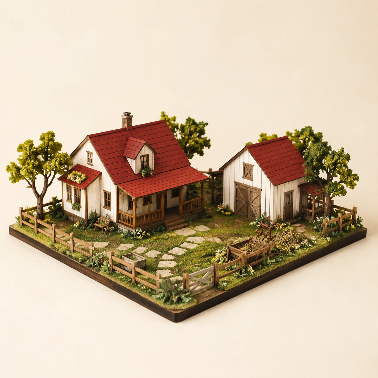 Mini Farm House from the ZHONGYI Miniature House Kits collection