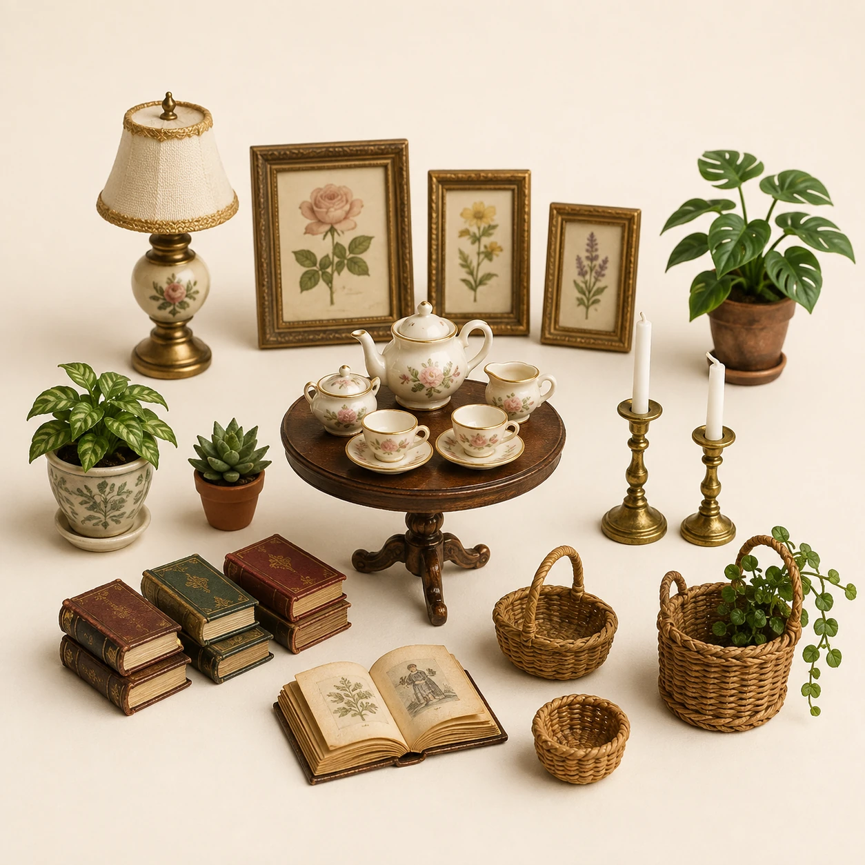 Miniature Dollhouse Accessories