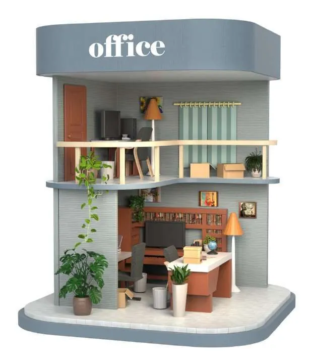 Miniature House Kit – Reading Room from the ZHONGYI Miniature House Kits collection