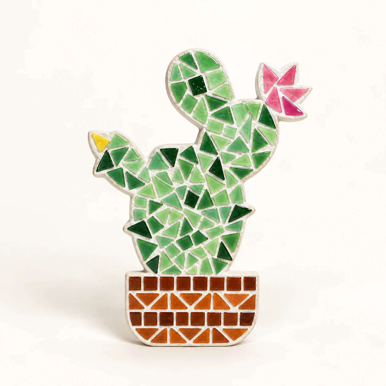 Mosaic Decoration Kit - Cactus - kit and components