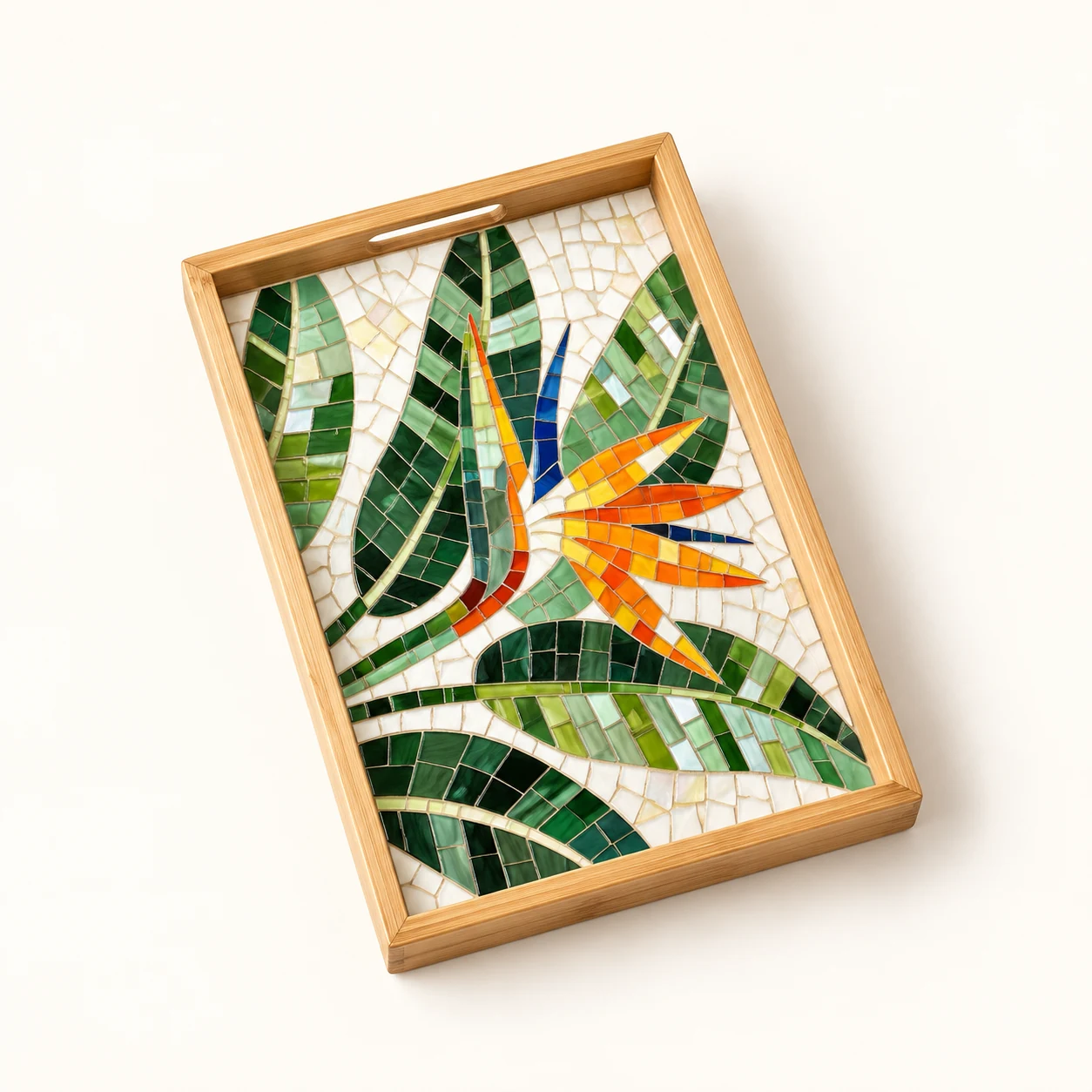 Mosaic Tray Kit - Green Botanical - kit and components