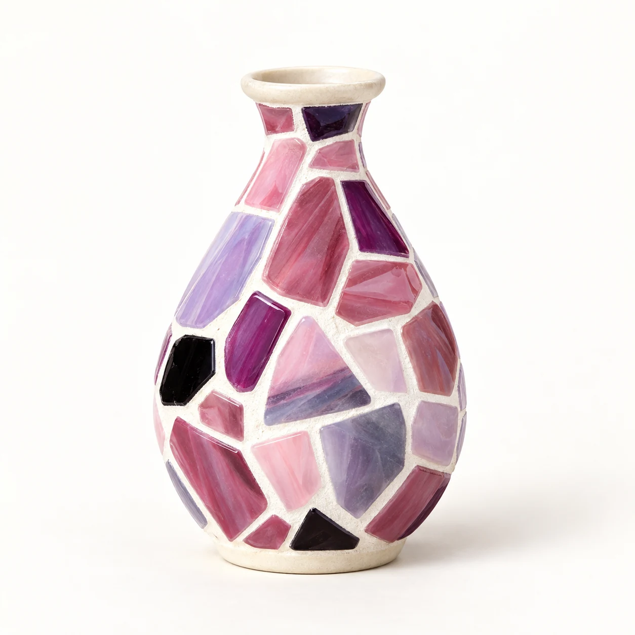 Mosaic Vase Kit - Floral - kit and components