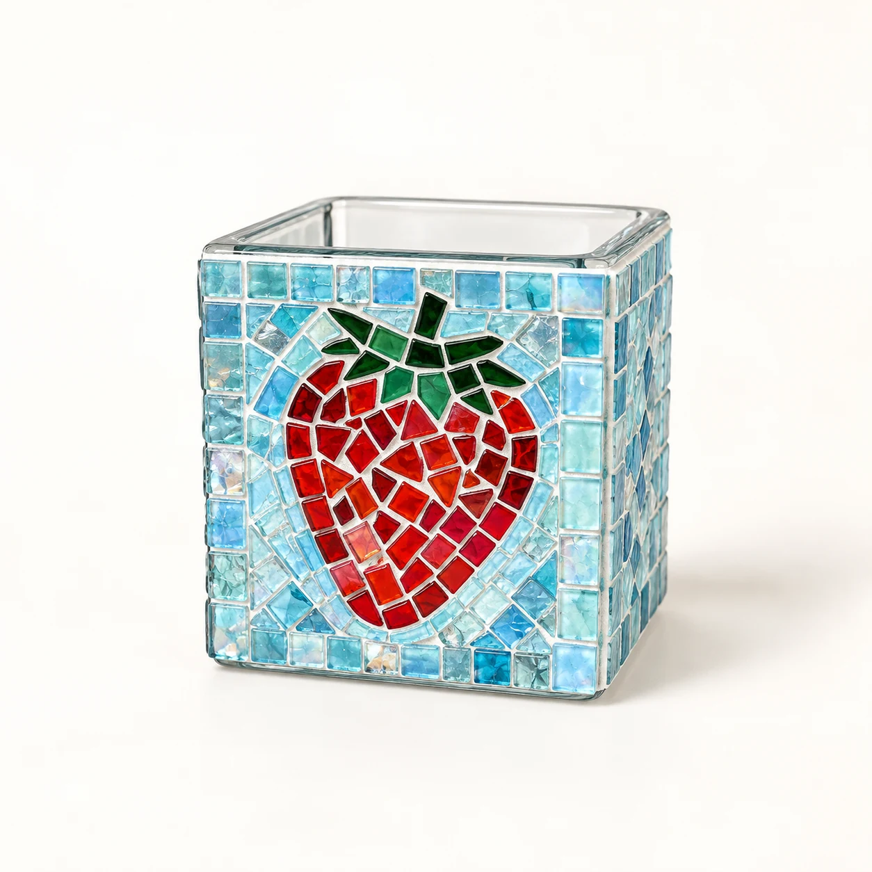 Mosaic Planter Kit - Strawberry - kit and components