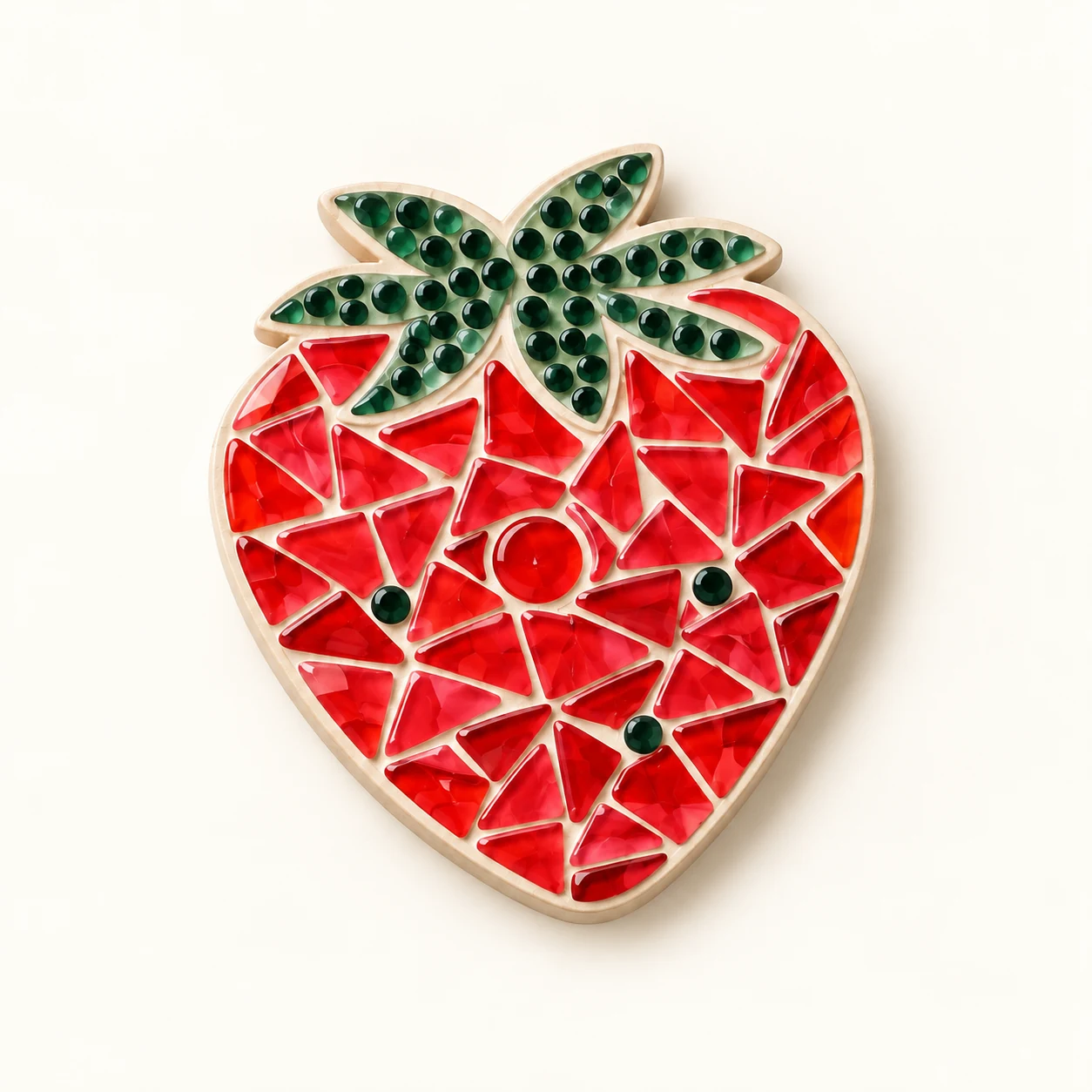 Mosaic Strawberry Trinket Dish Kit - kit and components