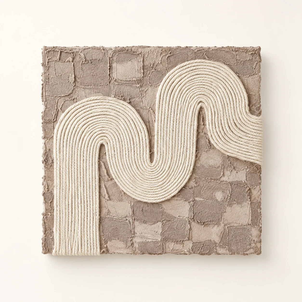 Textured Painting Kit - Rope Waves - kit and components