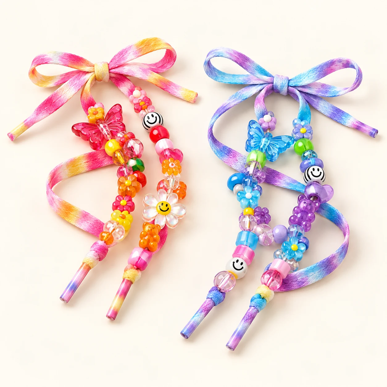 Tie-Dye Kit - Beaded Shoelaces - kit and components
