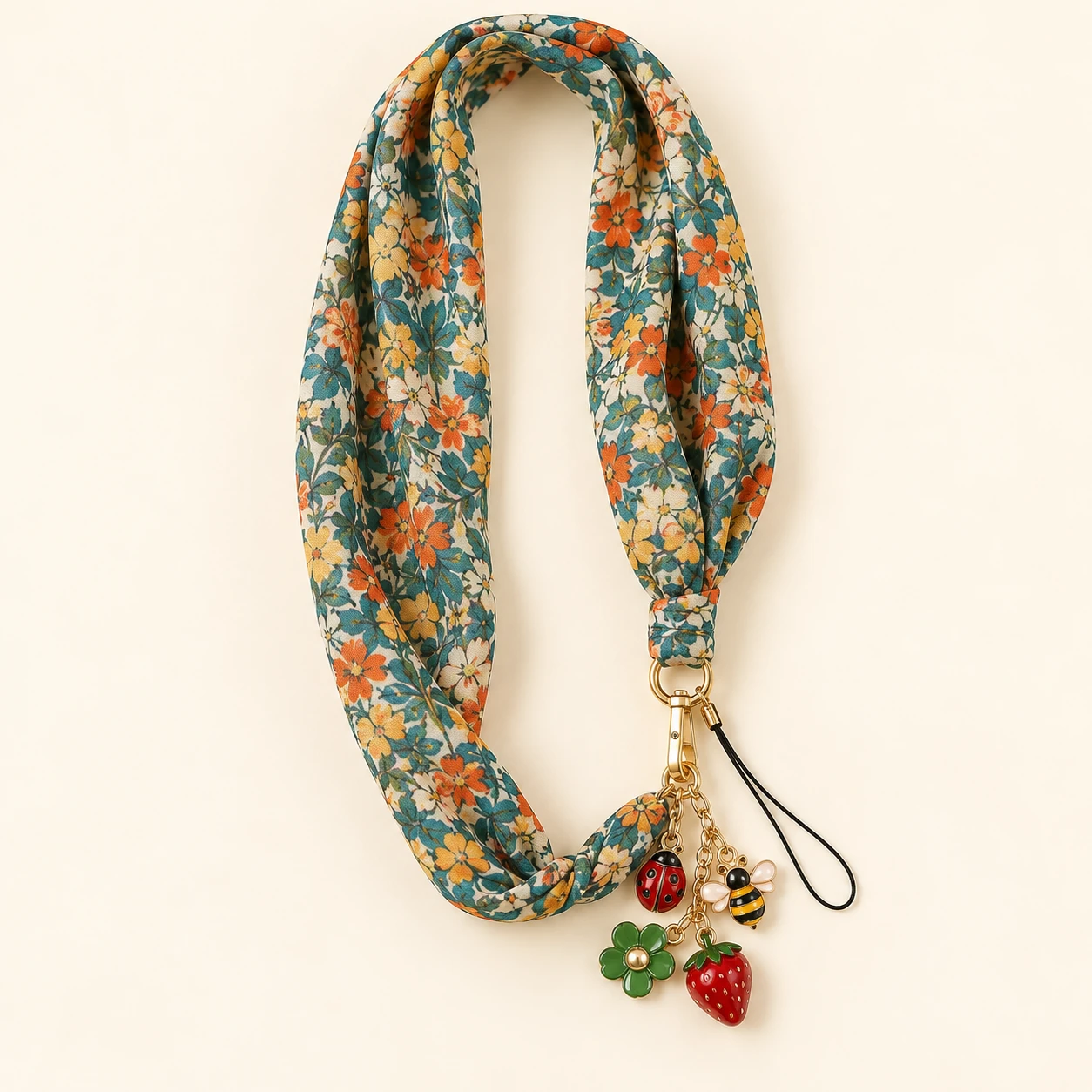 Floral Scarf Phone Chain from the ZHONGYI Phone Chains collection