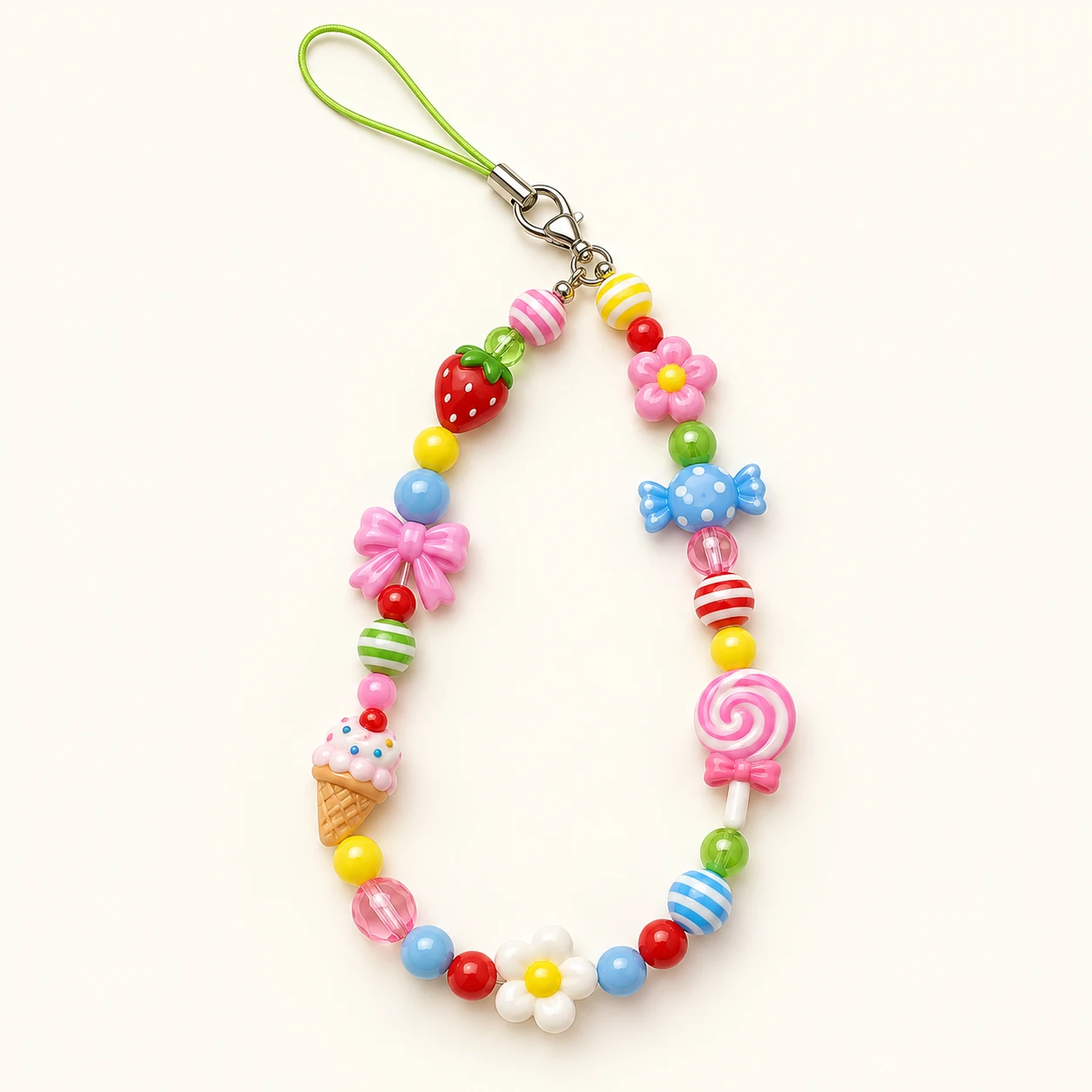 Candy Charm Bead Phone Chain from the ZHONGYI Phone Chains collection