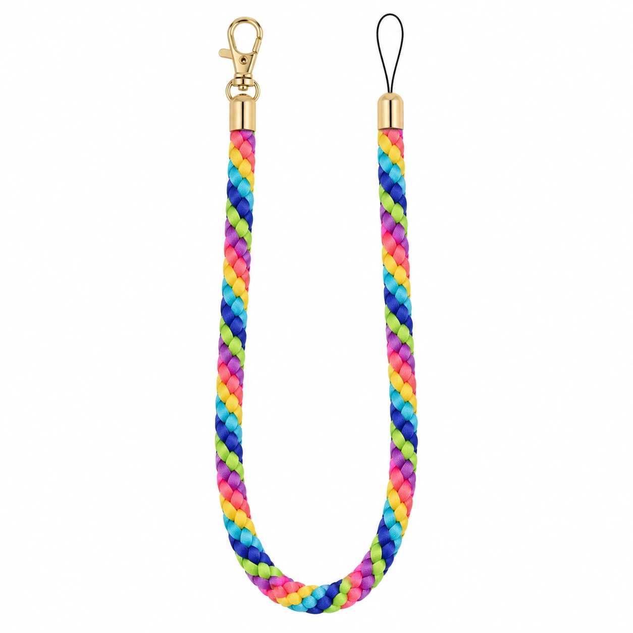 Rainbow Braid Phone Chain from the ZHONGYI Phone Chains collection