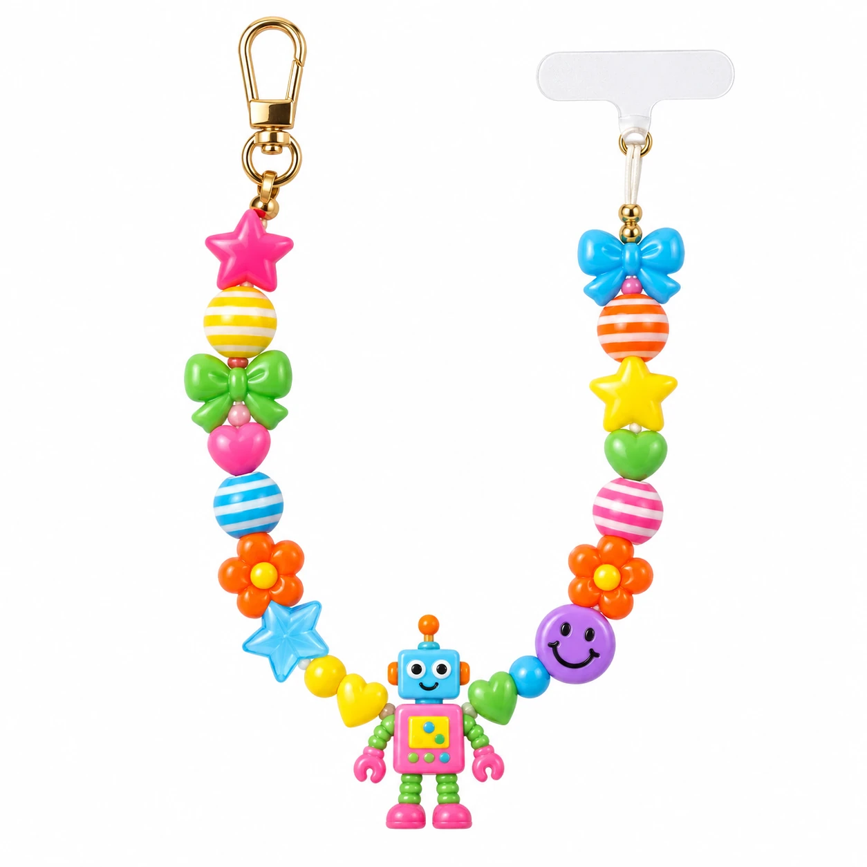Retro Robot Kids Phone Chain from the ZHONGYI Phone Chains collection