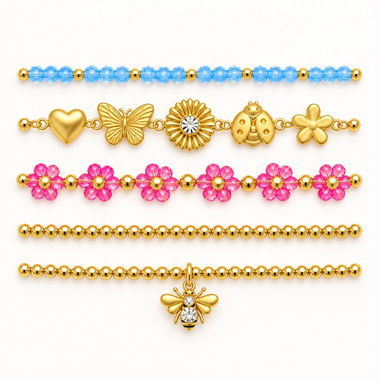 Multicolour Beaded Bracelet from the ZHONGYI Spring Gifts Collection