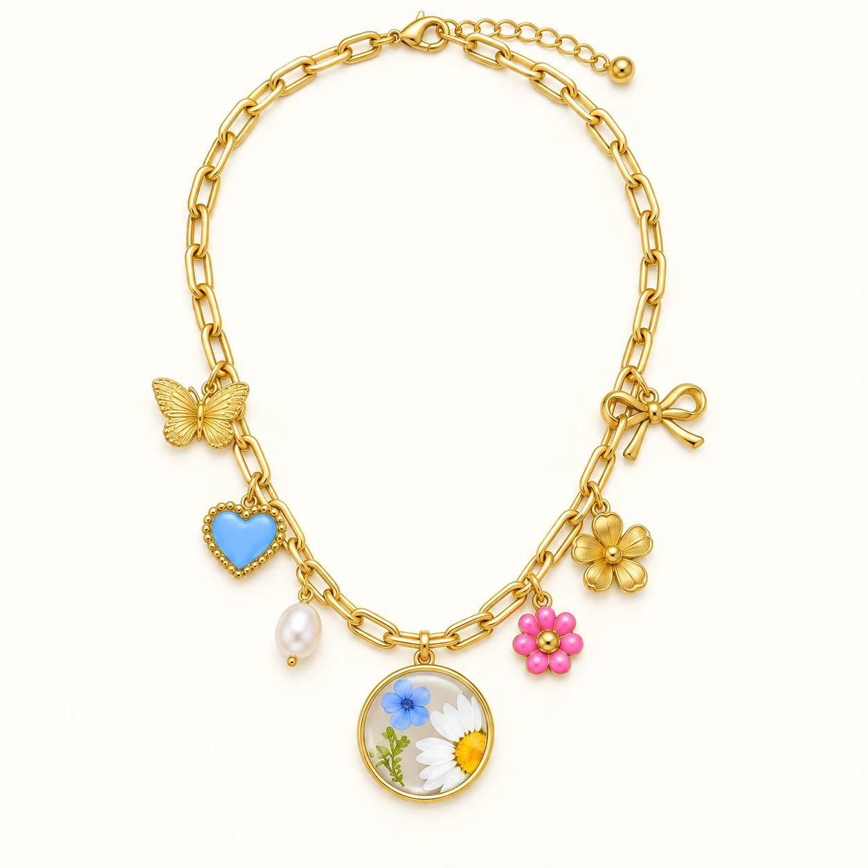 Floral Charm Necklace from the ZHONGYI Spring Gifts Collection