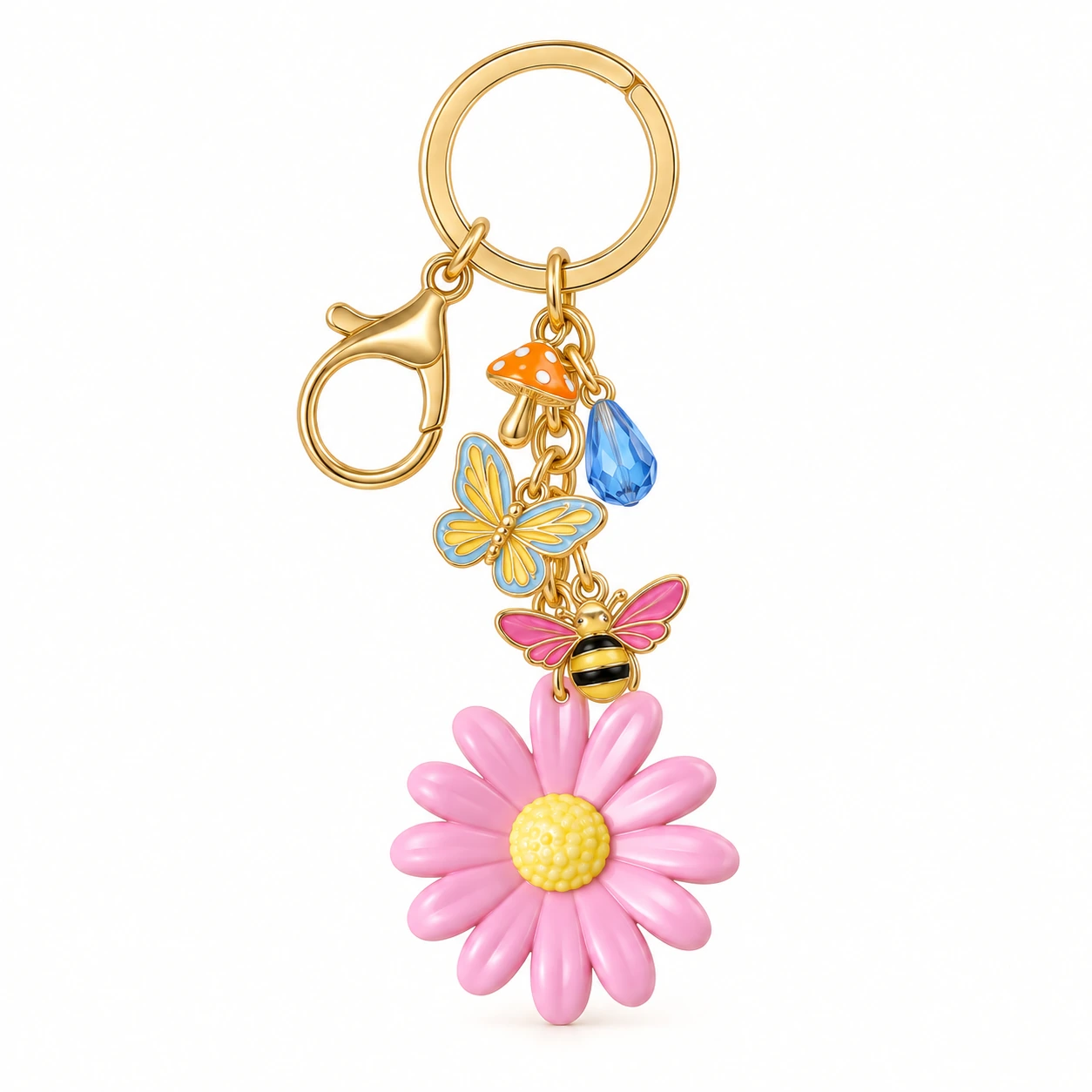 Pink Flower Keyring from the ZHONGYI Spring Gifts Collection