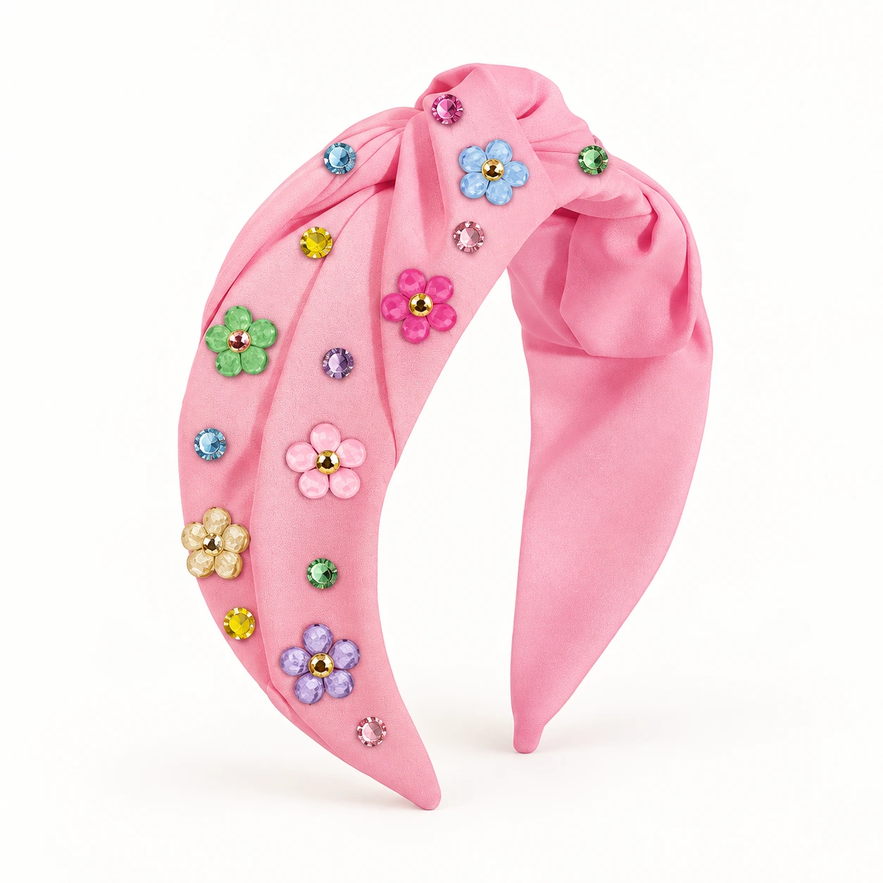 Pink Floral Bow Headband from the ZHONGYI Spring Gifts Collection