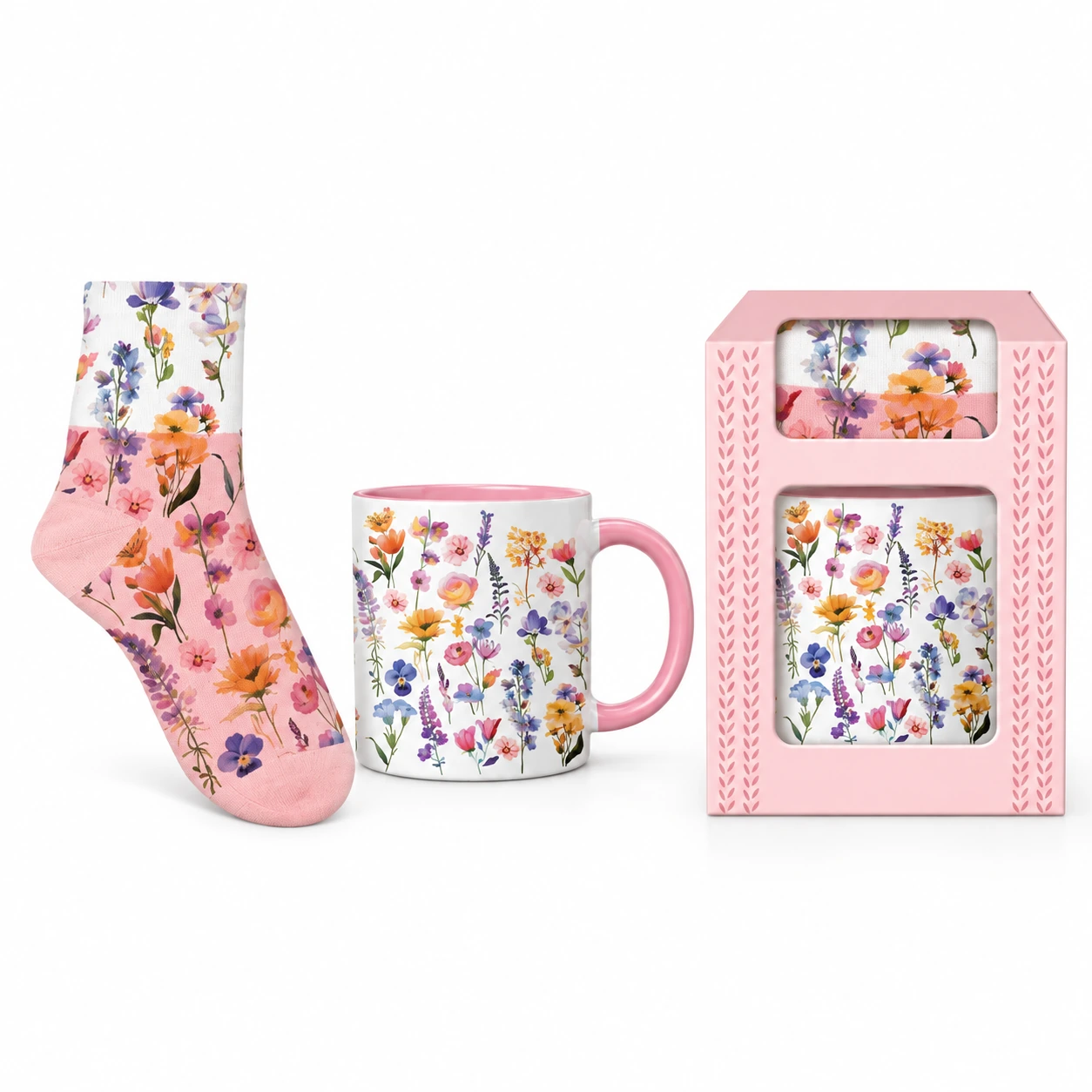 Floral Mug and Tote Gift Set from the ZHONGYI Spring Gifts Collection