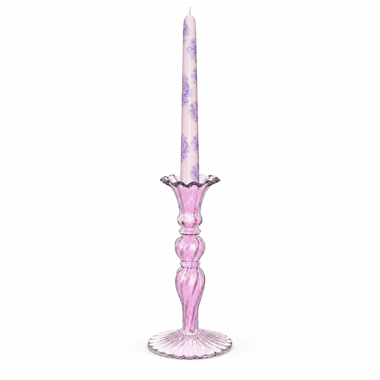 Pink Taper Candlestick from the ZHONGYI Spring Gifts Collection