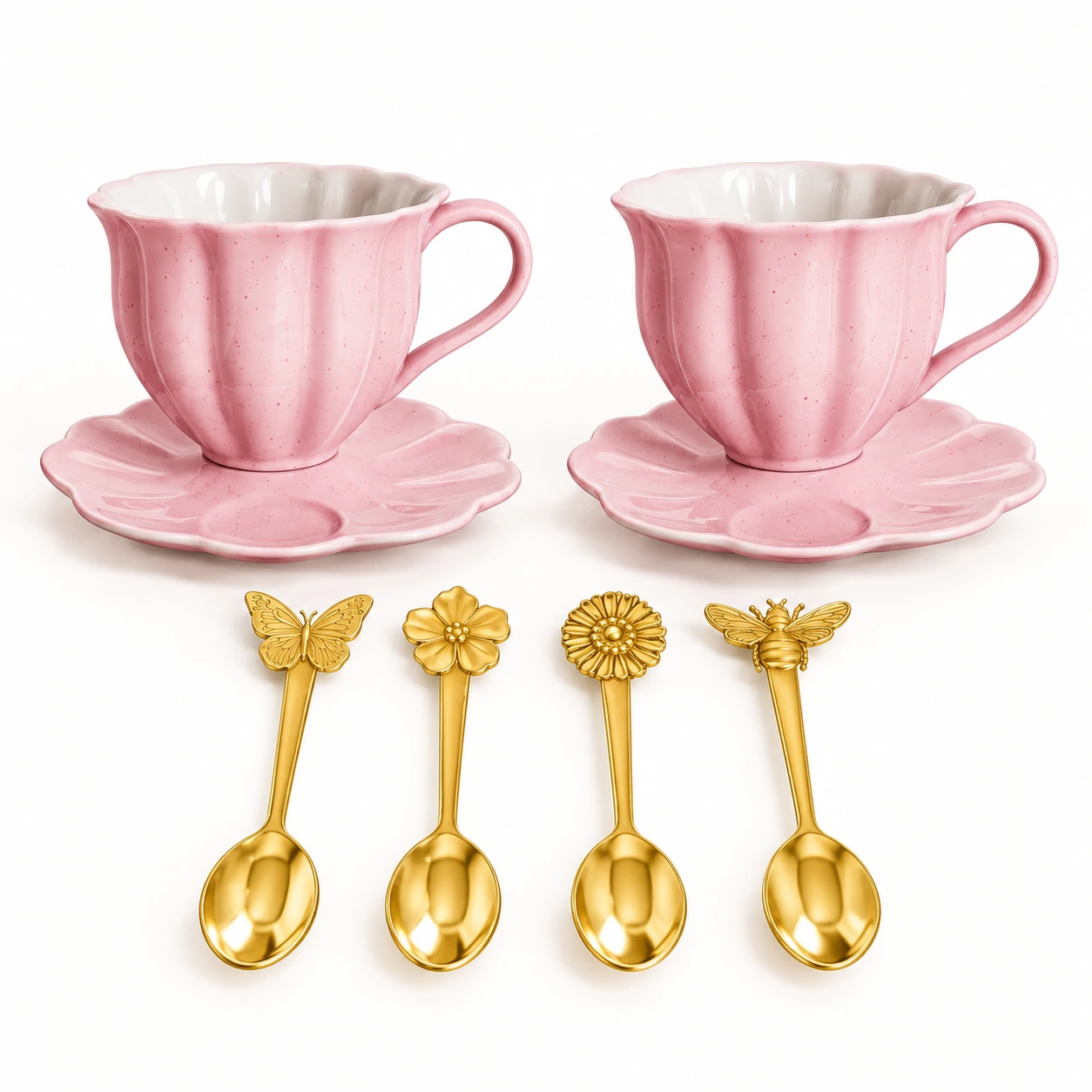 Pink Tea-Time Serving Set from the ZHONGYI Spring Gifts Collection