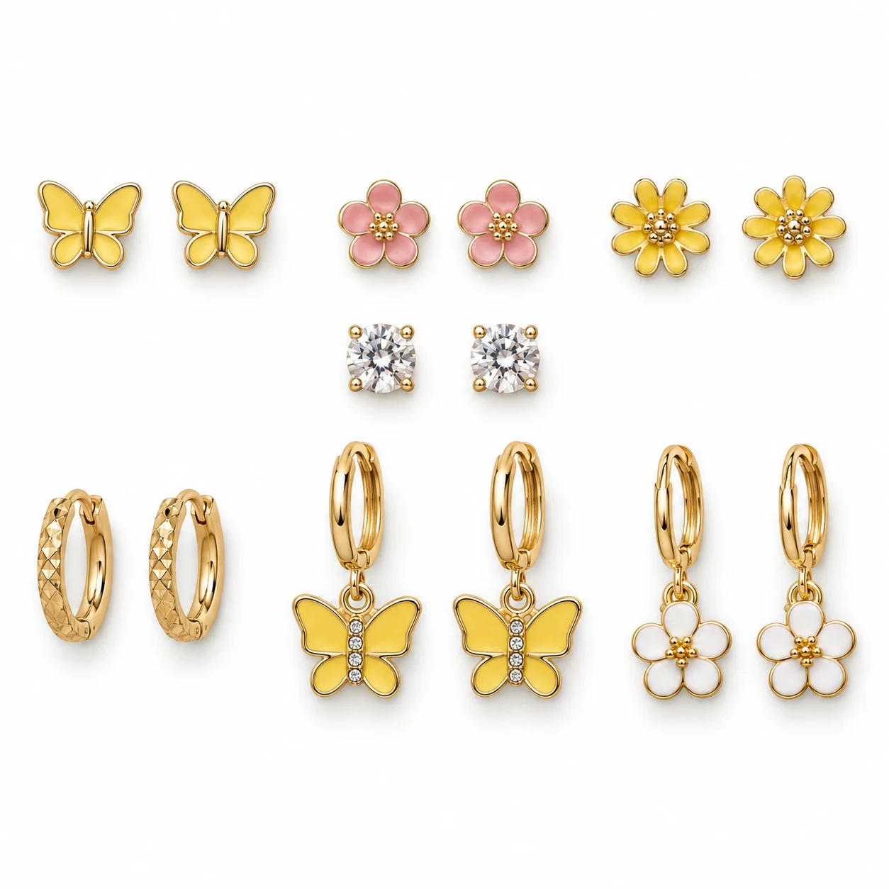 Spring Flower Earring Set from the ZHONGYI Spring & Summer Jewelry collection