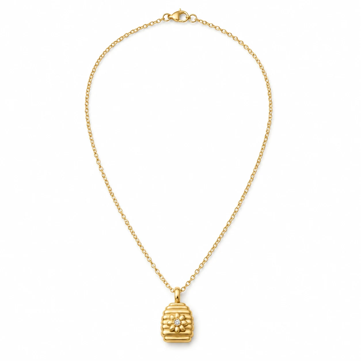 Gold Bee Pendant Necklace from the ZHONGYI Spring & Summer Jewelry collection
