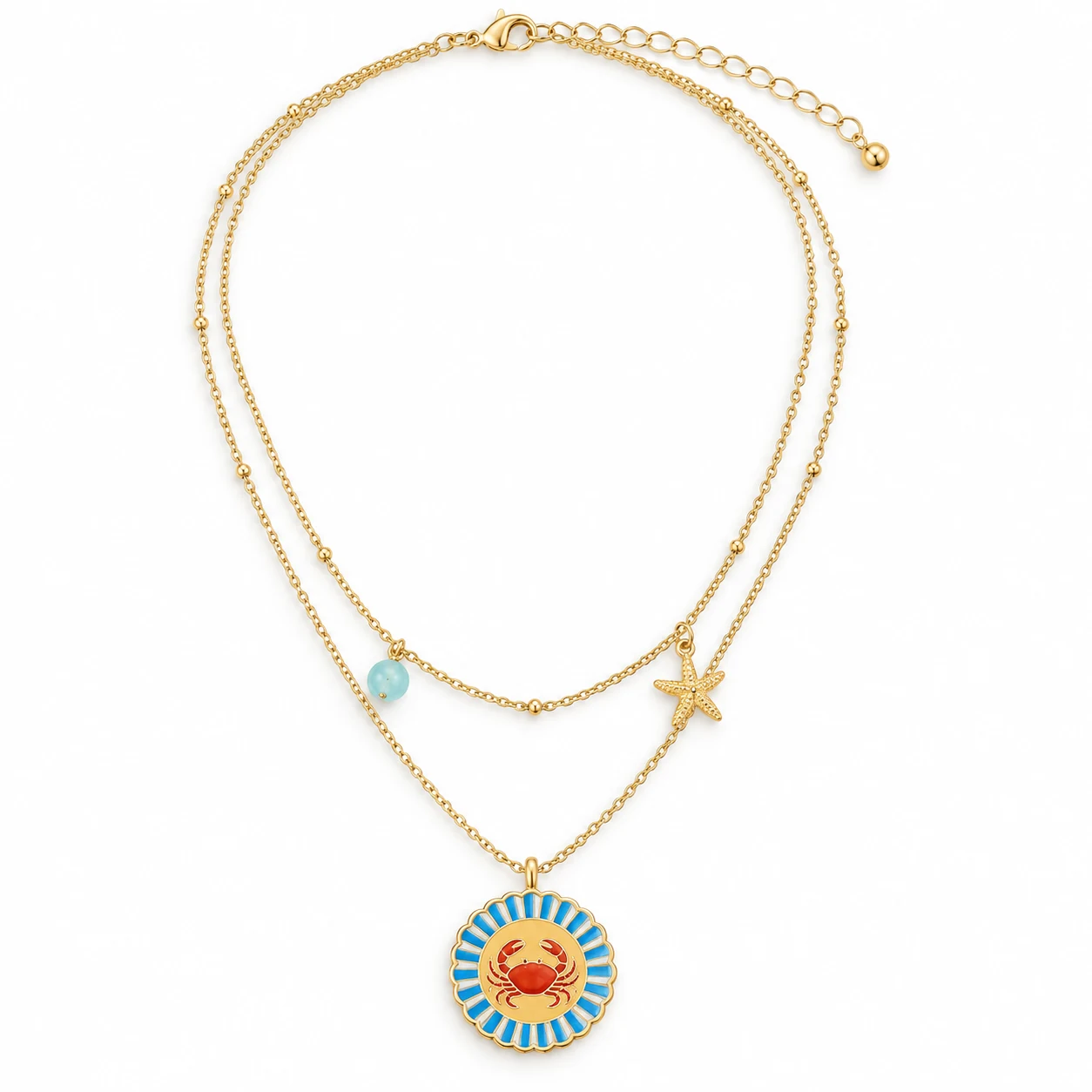 Starfish Layered Pendant Necklace from the ZHONGYI Spring & Summer Jewelry collection