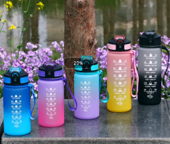 Iridescent Water Bottle from the ZHONGYI Large Space Water Bottles collection