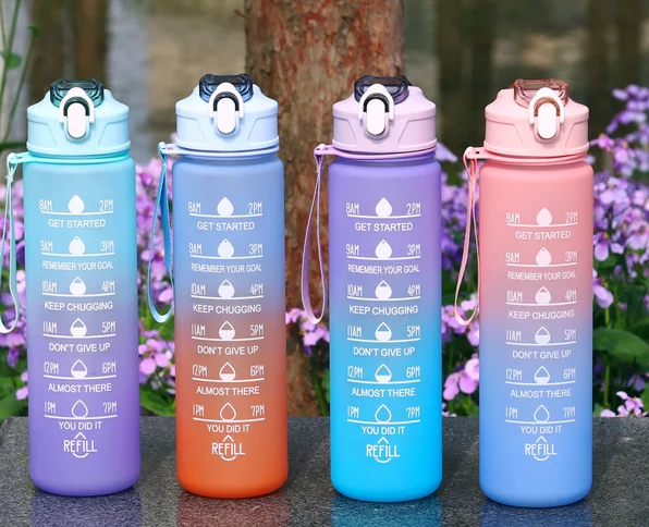 Frosted Iridescent Water Bottle from the ZHONGYI Medium Space Water Bottles collection