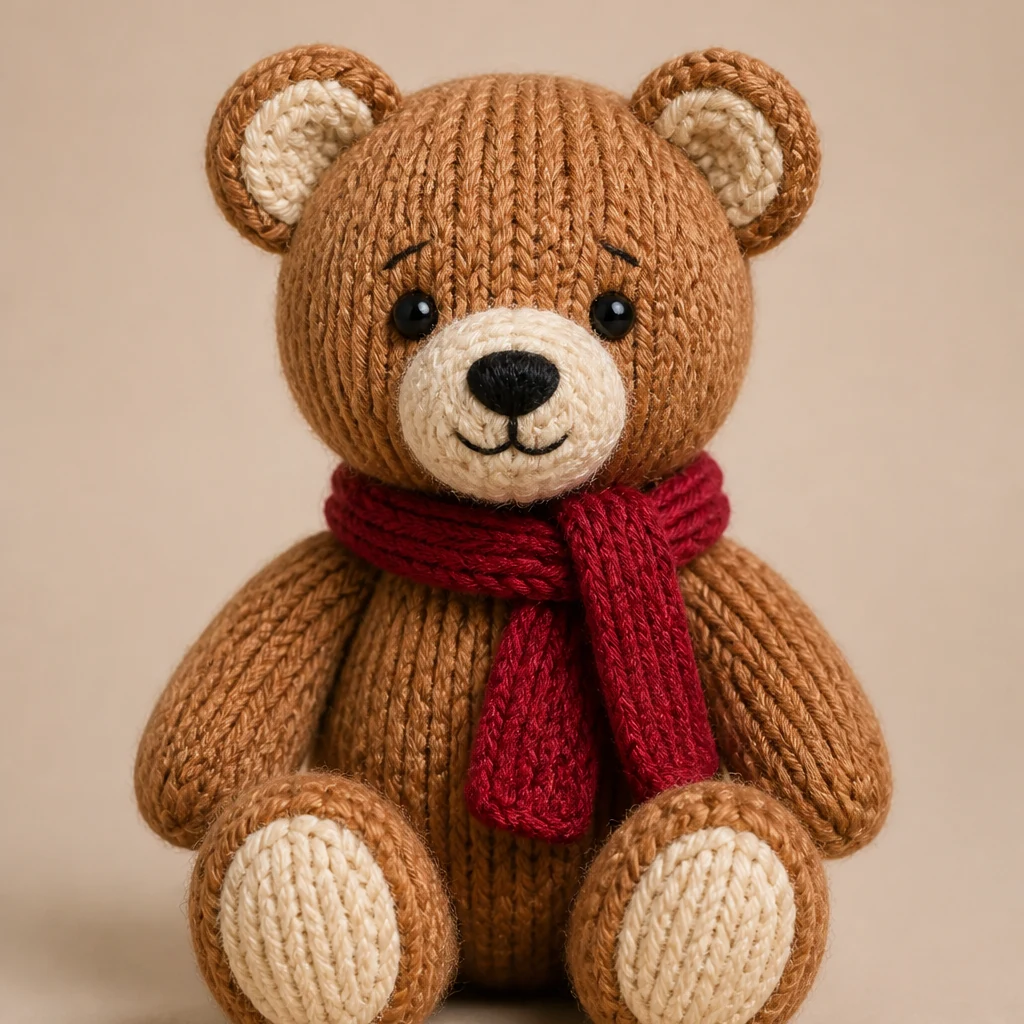 Nimble Knitter Bear Kit from the ZHONGYI Yarn & Knitting Kits collection